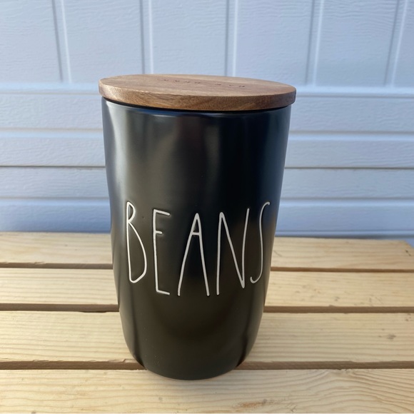 Rae Dunn Kitchen New Rae Dunn Medium Beans Ceramic Canister Poshmark